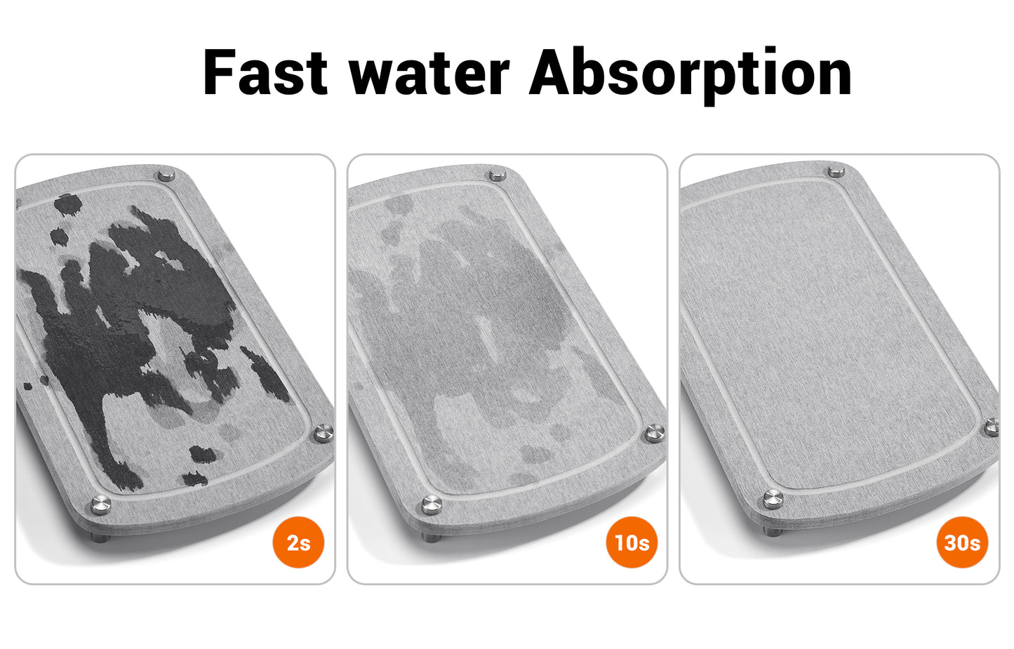 Diatomite Bathroom Tray - Light Grey