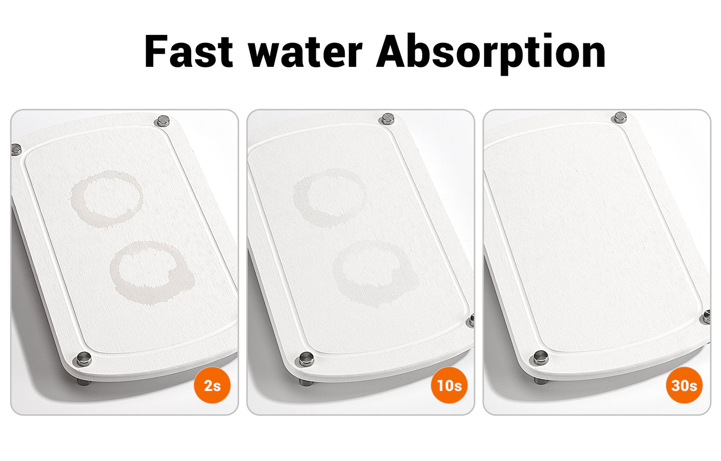 Diatomite Bathroom Tray - White