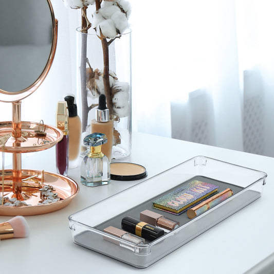 Non Slip Multi Use Drawer Organizer - Grey