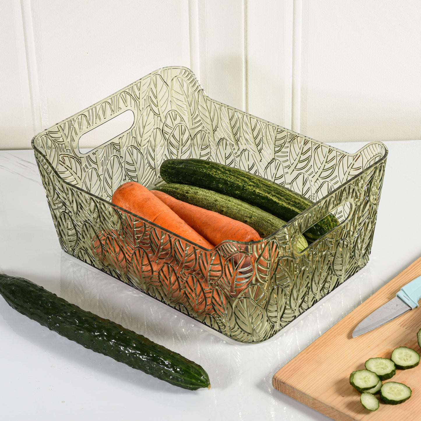 Multi Use Storage Bin Leafs Design - Large