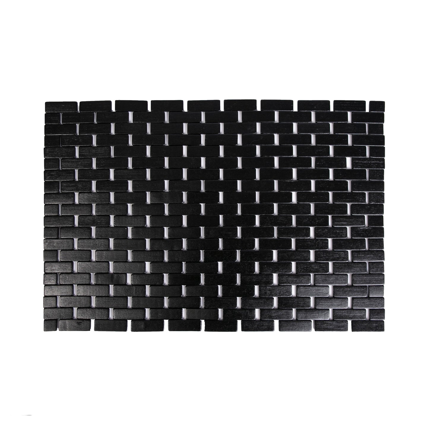 Bamboo Wood Bath Mat - Black
