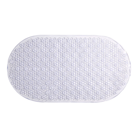 Anti Slip Bath Mat - Oval Mini Bubbles Clear