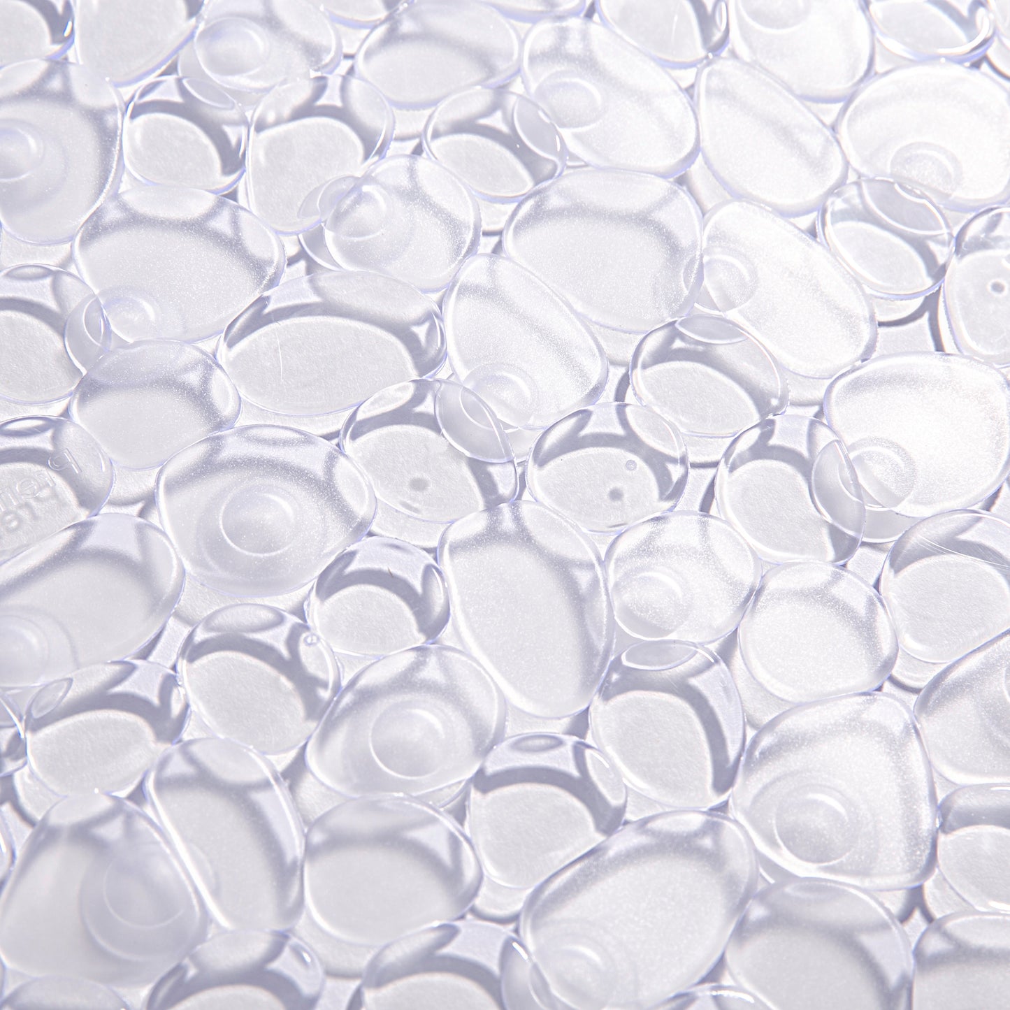 Anti Slip Bath Mat - Rectangle Pebbles Clear
