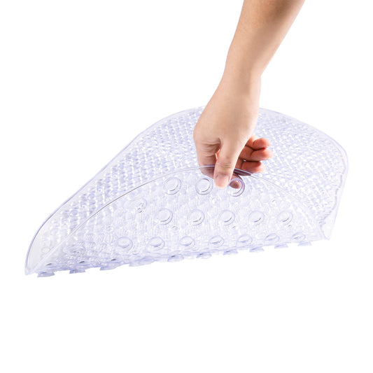 Anti Slip Bath Mat - Oval Mini Bubbles Clear