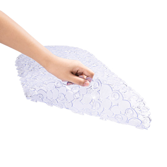 Anti Slip Bath Mat - Pebbles Clear