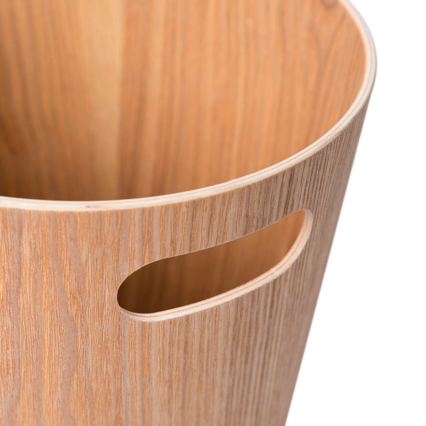 5 Liter Wooden Trash Bin - Natural