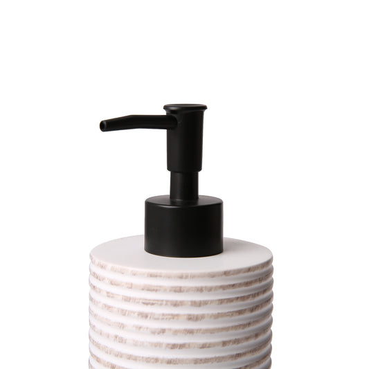 Modern Decor Bathroom Accessories - Brown Etched Wood