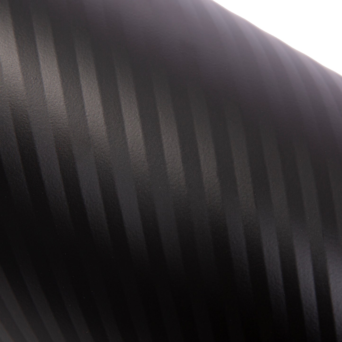 Metal Open Trash Bin - Matte Black Stripe Textured