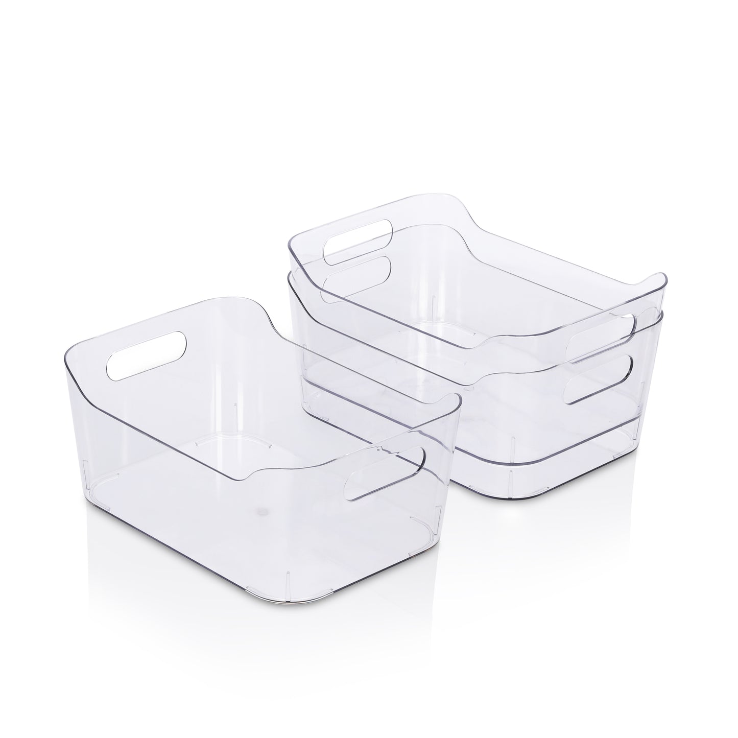 3 Pack - Clear Multi Use Storage Bin