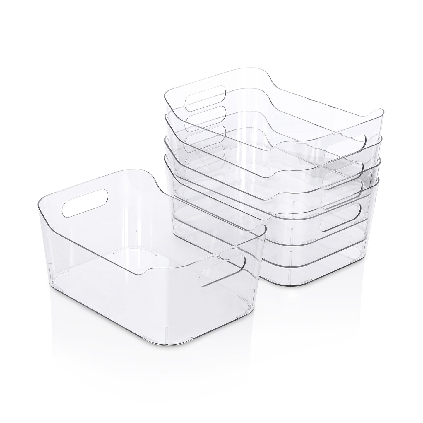 5 Pack - Clear Multi Use Storage Bin