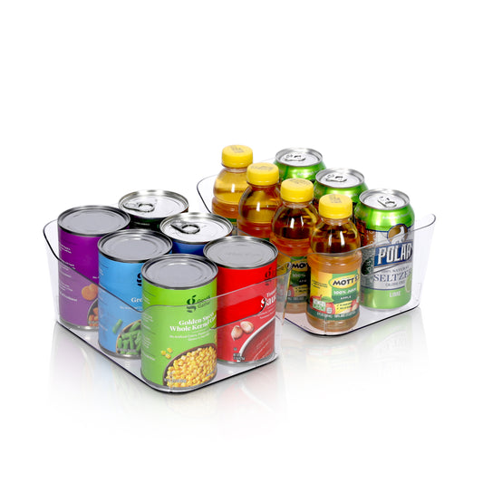 2 Pack - Clear Multi Use Storage Bin