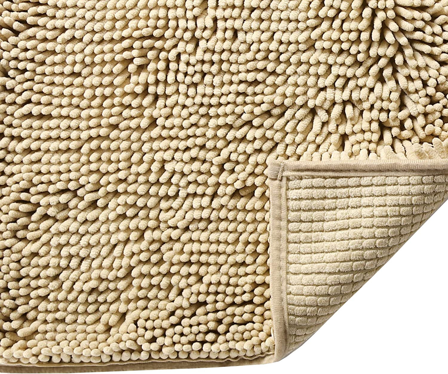 Chenille Bath Mat - Beige