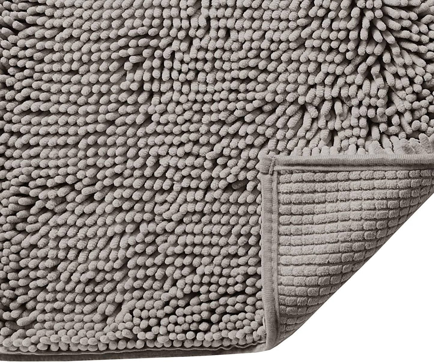 Chenille Bath Mat - Grey