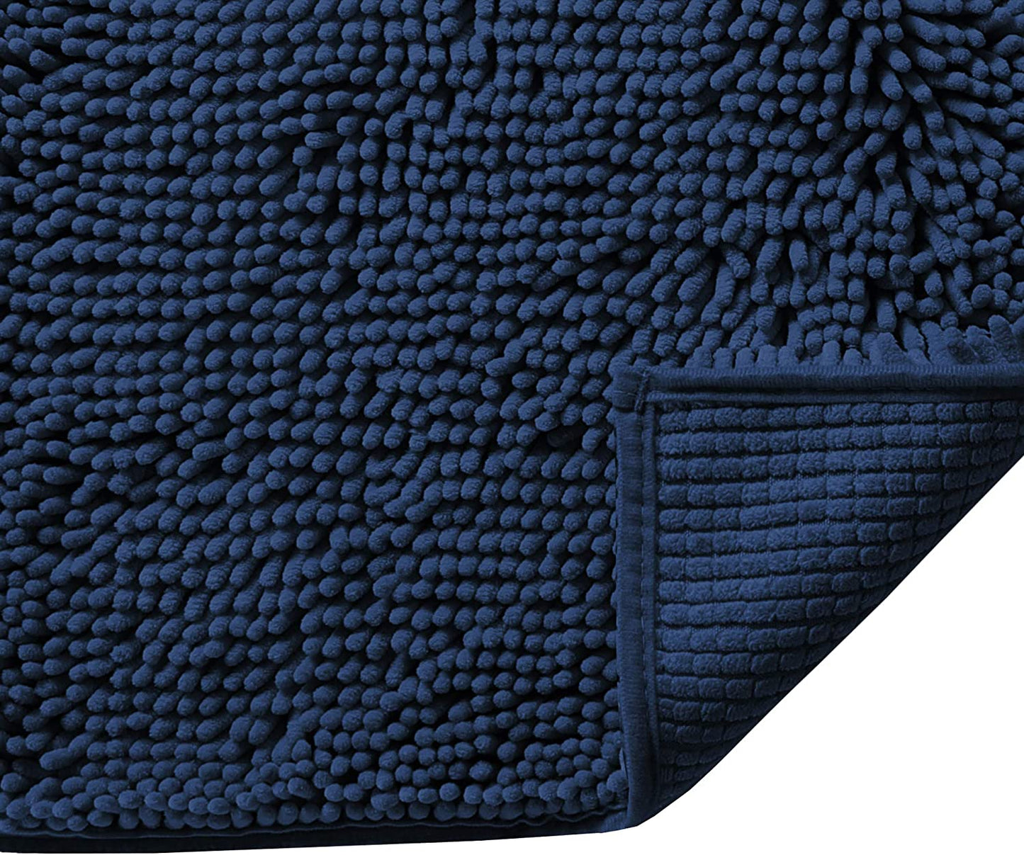 Chenille Bath Mat - Navy