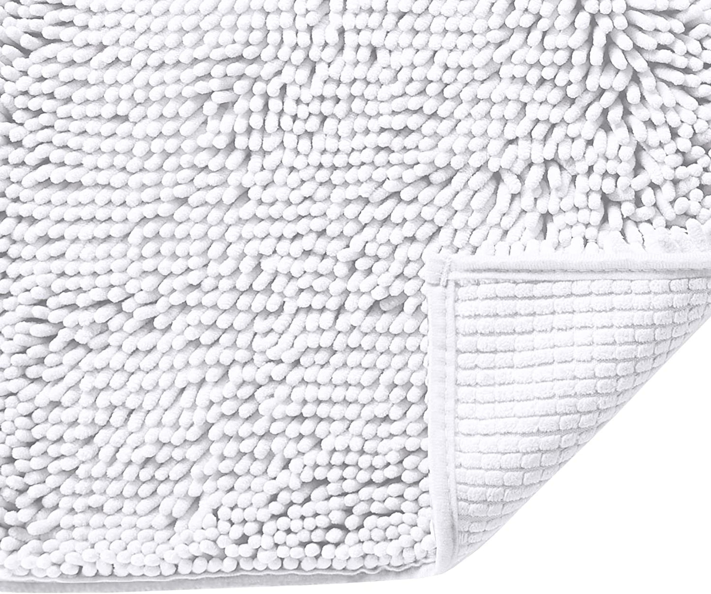 Chenille Bath Mat - White
