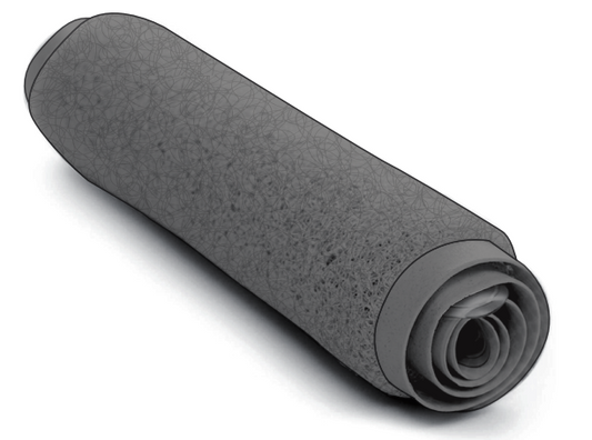 Loofah Bath Mat - Grey