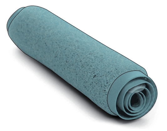 Loofah Bath Mat - Ocean Blue