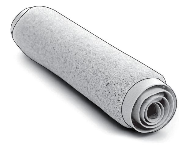 Loofah Bath Mat - White