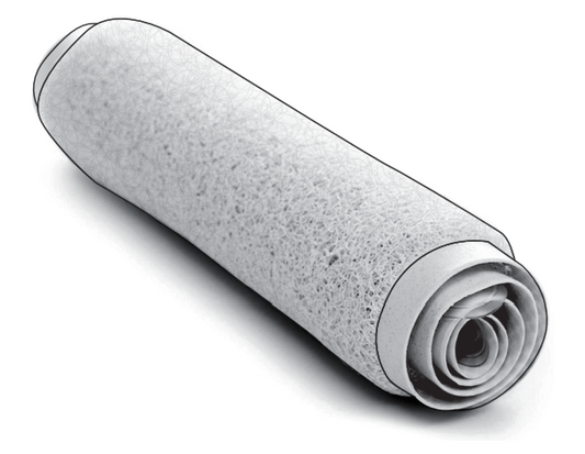 Loofah Bath Mat - White