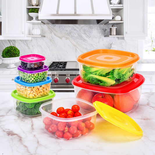 14 Piece Food Container Set - Rectangle