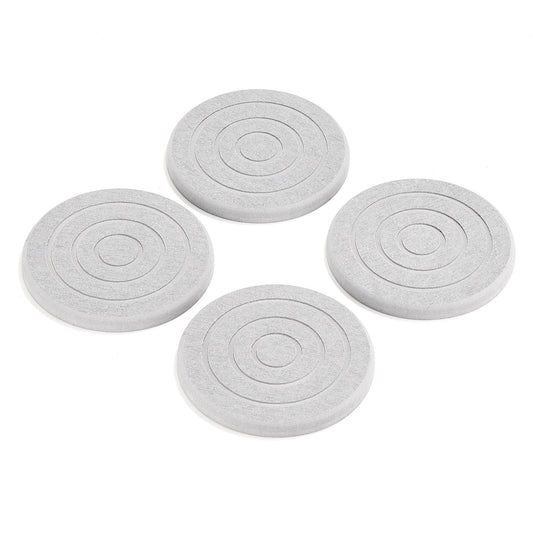 4 Pack Diatomite Drink Coasters - Light Grey