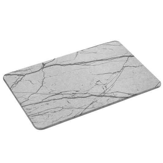 Diatomite Earth Stone Bath Mat - Grey Marble