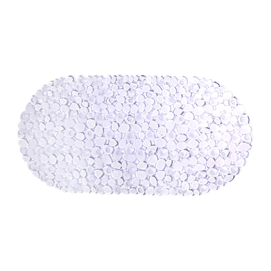Anti Slip Bath Mat - Pebbles Clear