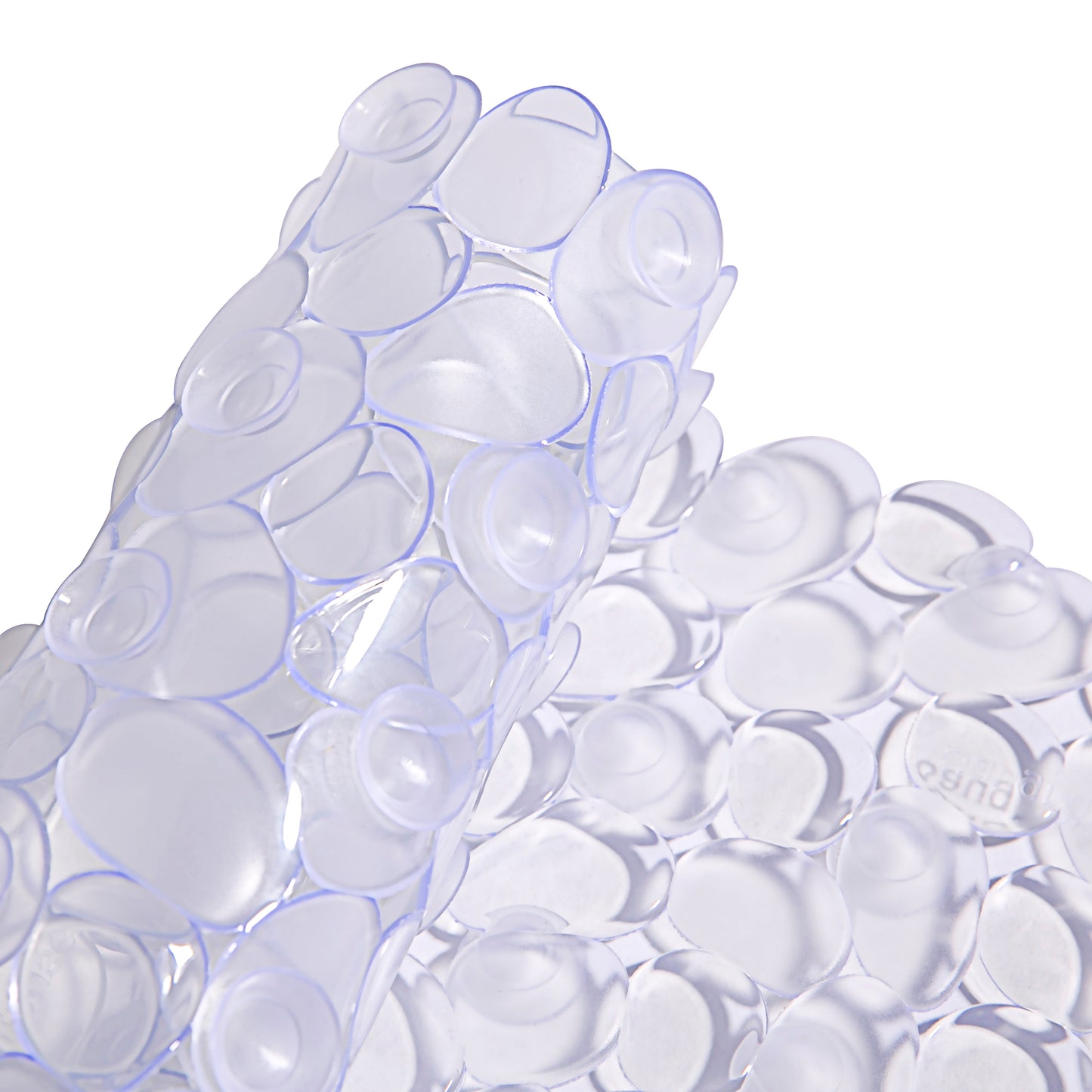 Anti Slip Bath Mat - Rectangle Pebbles Clear