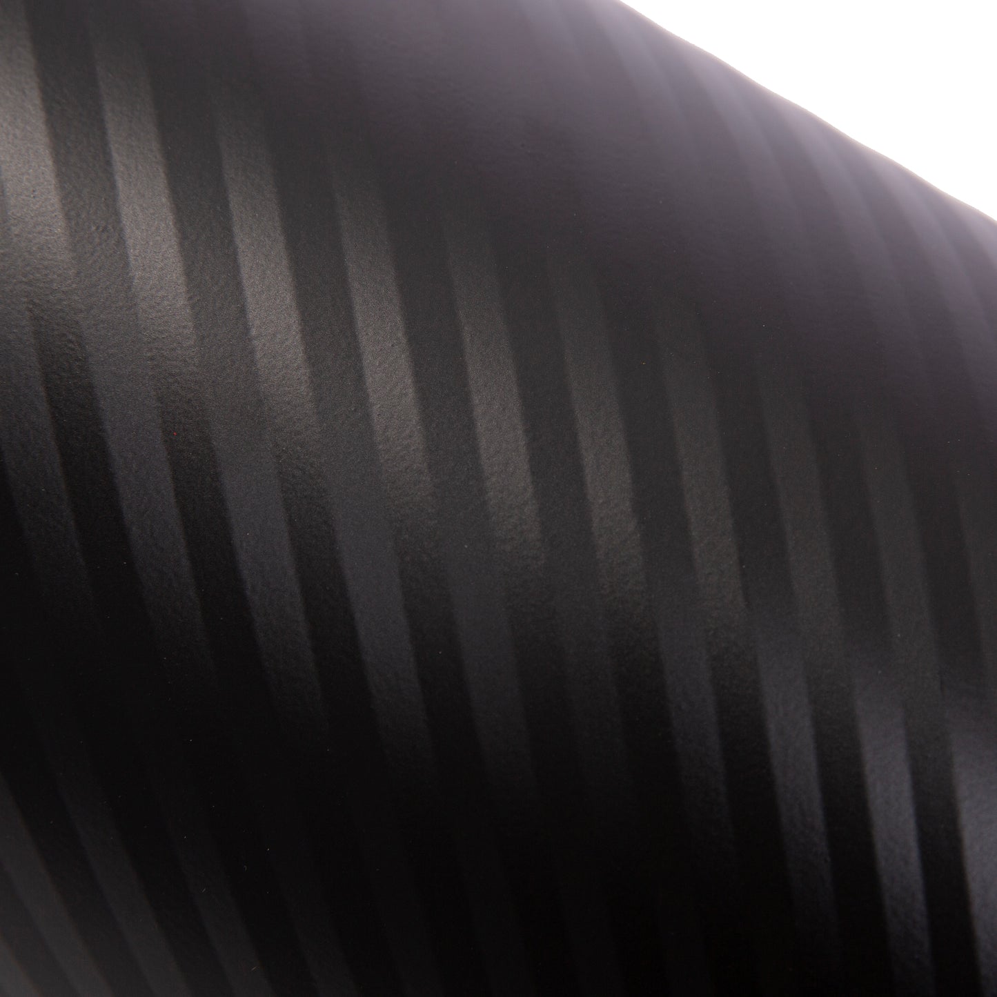 Metal Open Trash Bin - Matte Black Stripe Textured