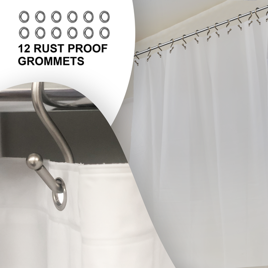 Super Heavy Weight PEVA Shower Liner 70" X 72" - FROSTED