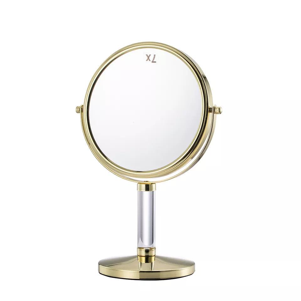 Vanity Mirror - Gold With Acrylic Stand