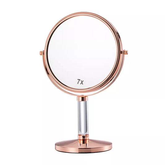 Vanity Mirror - Rose Gold With Acrylic Stand