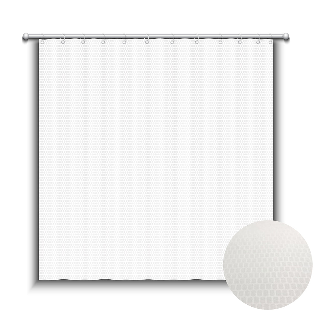 Microfiber Shower Curtains - Classic Blocks